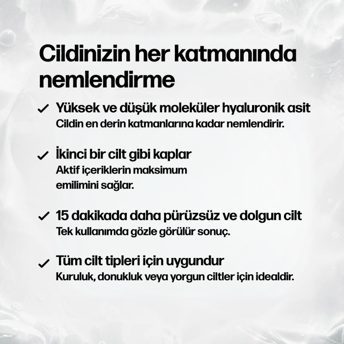 Hyaluronik Yüz Maskesi