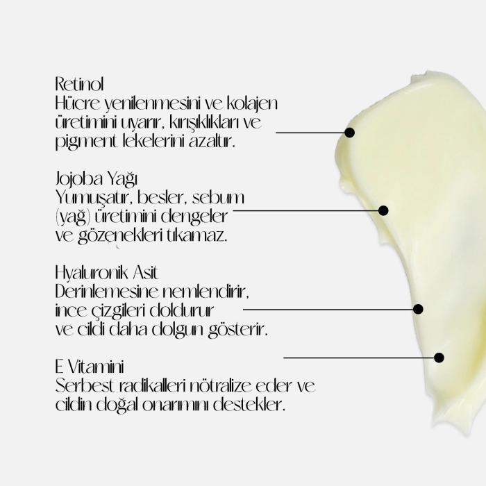 Crema de noche de retinol